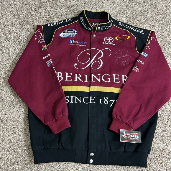 Nascar Mens XL Racing Jacket Chase Authentics Toyota Beringer - Picture 1 of 9